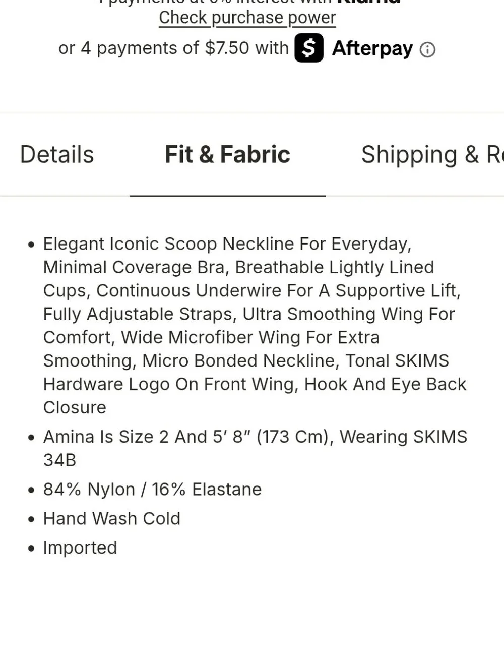 Skims Weightless Scoop Bra - Picture 9 of 10
